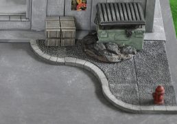 Textured Footpath corners x3 Different