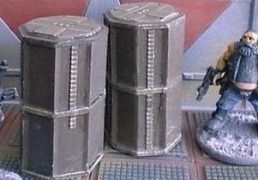 Upright Octagonal Containers x3