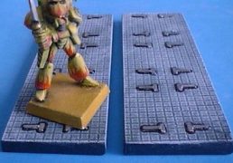 9cm x 3cm 'T' Pattern Floor Tiling x2