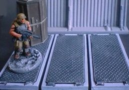 6cm x 3cm 'D' Pattern Floor Tiles x3