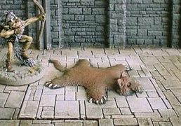 6cm x 6cm Dungeon Floor with Bearskin Rug