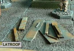 6cm x 6cm Roof with Junk Pile x2