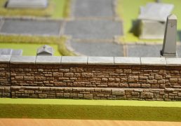 12cm Cemetery wall x2