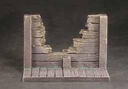 6cm Wooden Mine wall with Damaged to Centre