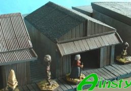 Wooden Shack with Tarp Roof