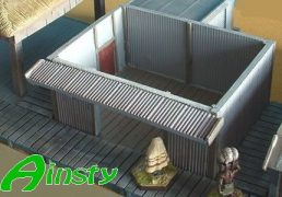 Corrugated Iron Shack Body (no roof)