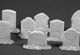 Upright Headstones x8