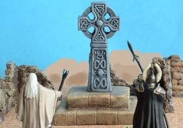 Celtic Stone Cross on Plinth